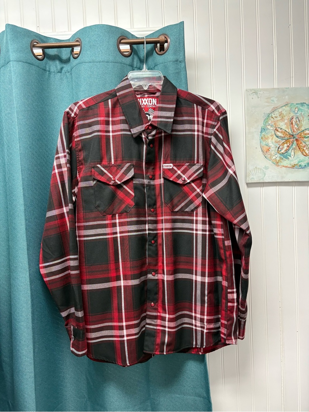 NWOT Dixxon Flannel Company Shirt Red, Black & White Size XL